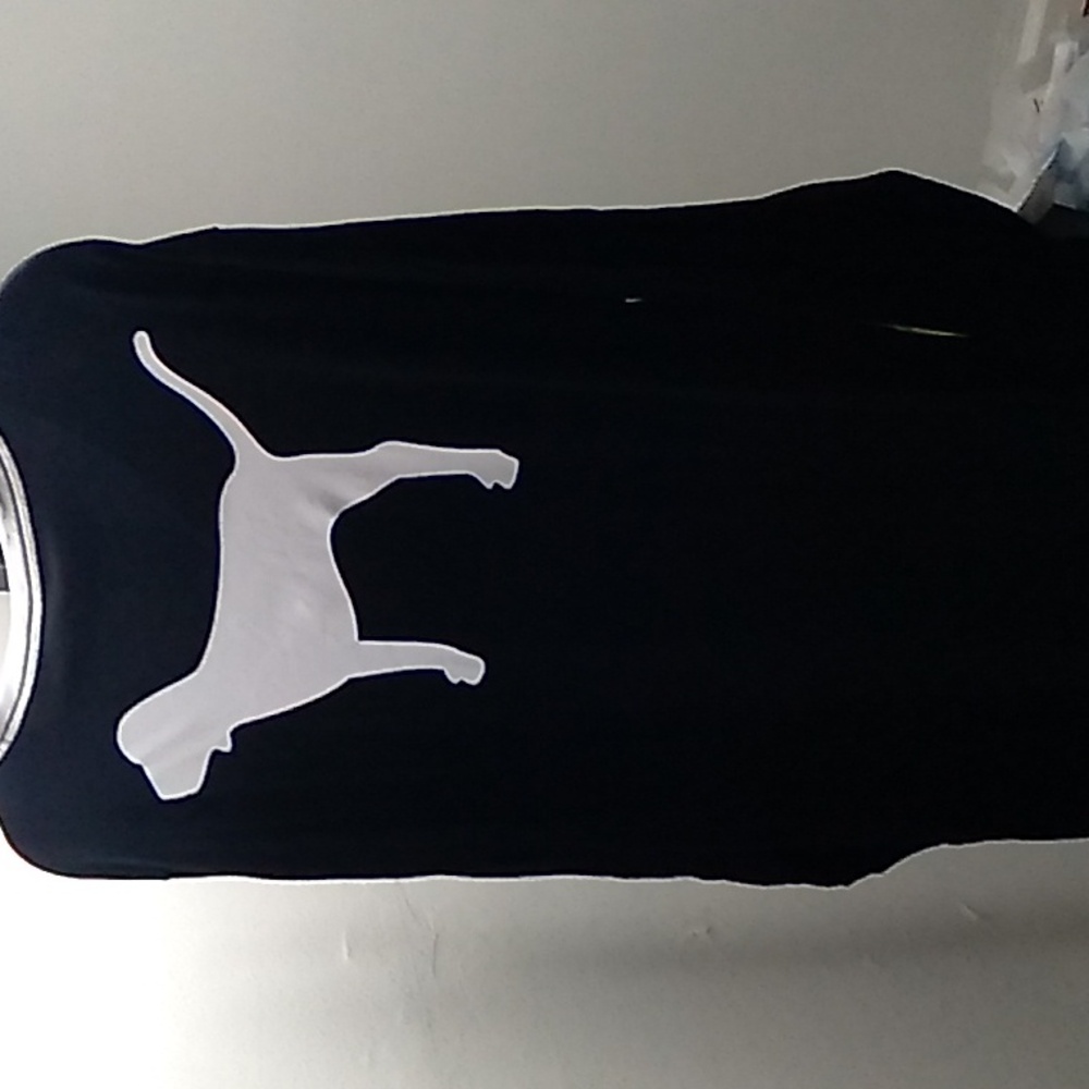 Rare Victoria's Secret PINK Black Long Sleeve Dog Shirt